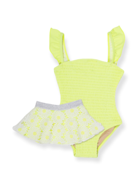 Shade Critters Smocked Daisy w/ Skirt One Piece