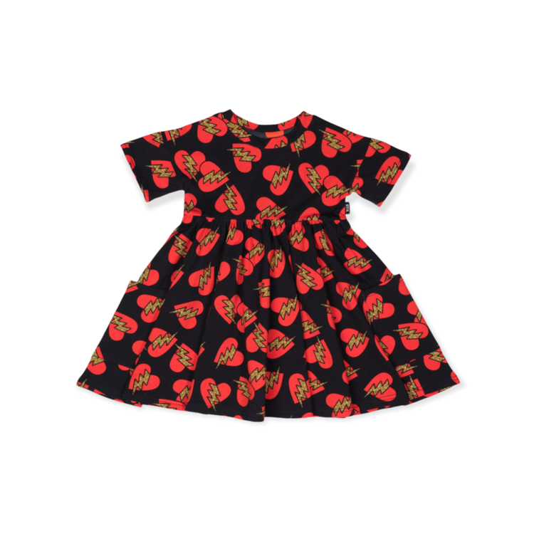 Rock Your Baby RYB Electric Hearts SS Dress
