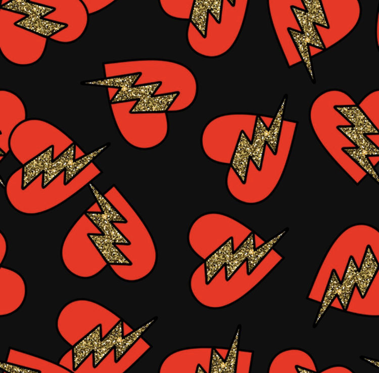 Rock Your Baby RYB Electric Hearts SS Dress