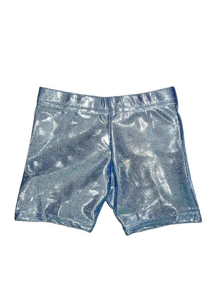 Dori Creations Dori Metallic Lamé Biker Shorts