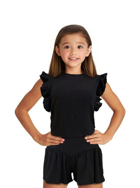 Little Mass/Tru Luv Ruffle Sleeve Tee