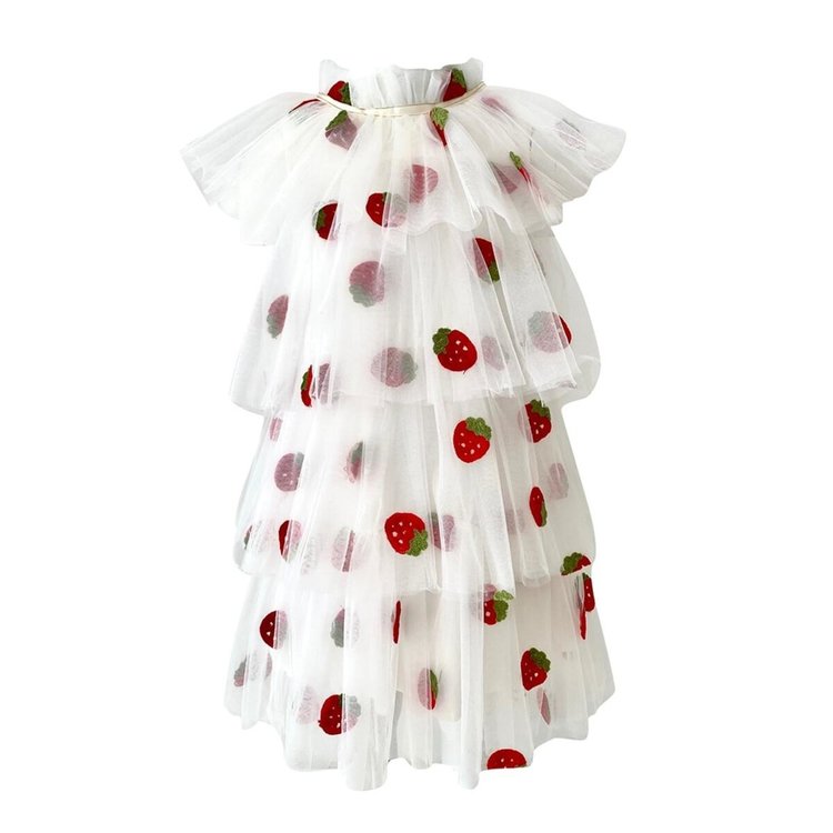 Lola and the Boys Lola Strawberry Tulle Dress