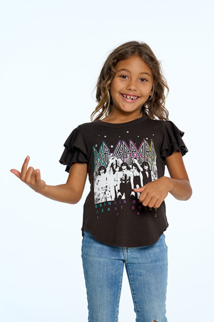 Chaser Chaser Def Leppard Heartbreak Flutter Tee