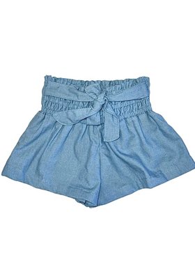 Flowers by Zoe Chambray Smocked Shorts