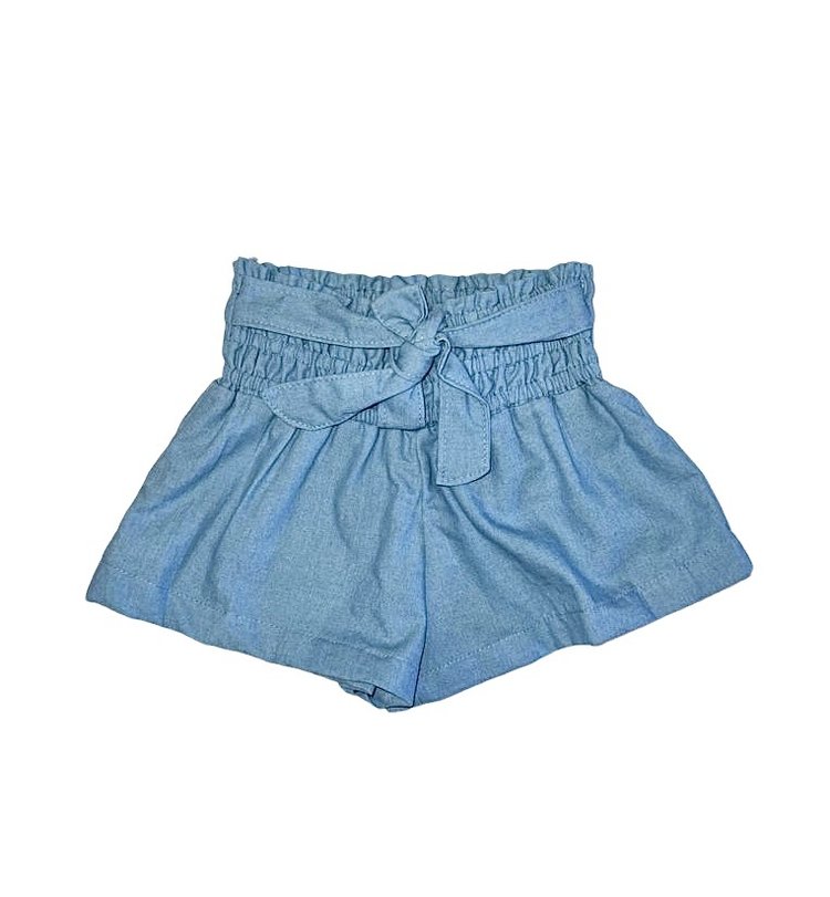 Flowers by Zoe FBZ Chambray Smocked Shorts