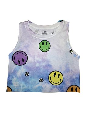 Malibu Sugar Keep Smiling Tie Dye Tank