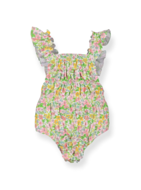 Sal & Pimenta Wild Garden Frilled Sunsuit