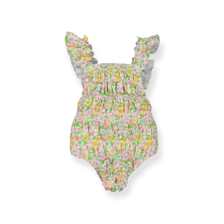 Sal & Pimenta Wild Garden Frilled Sunsuit