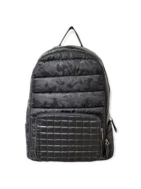 Bari Lynn Quilted Camo Backpack