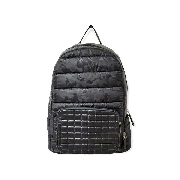 Bari Lynn Bari Lynn Quilted Camo Backpack