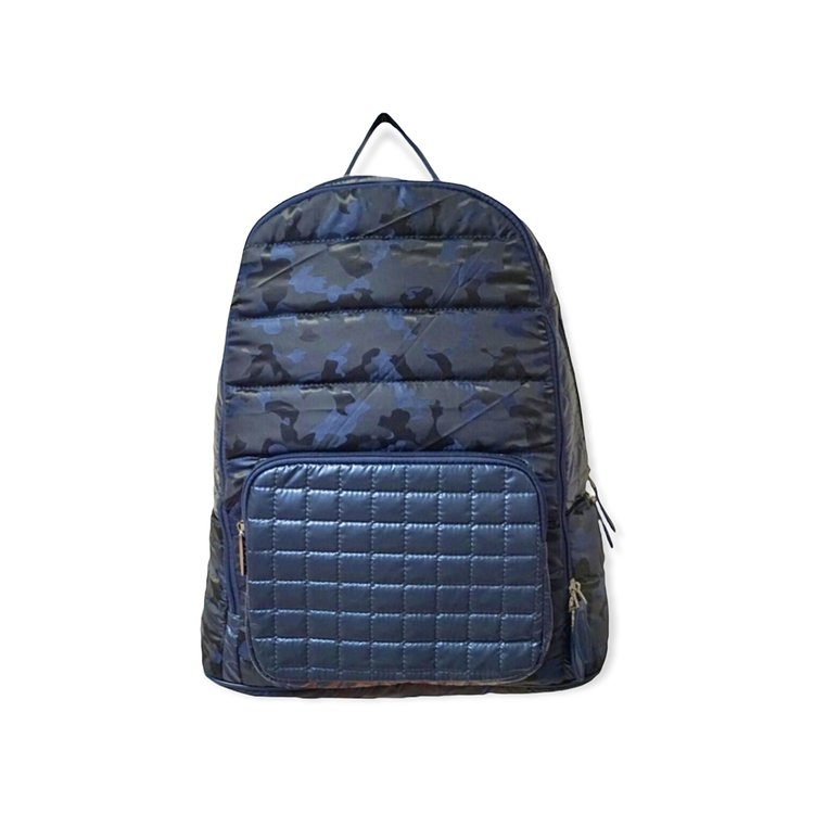 Bari Lynn Bari Lynn Quilted Camo Backpack