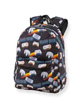 Top Trenz Retro Gamer Canvas Backpack