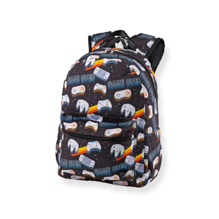 Top Trenz Retro Gamer Canvas Backpack