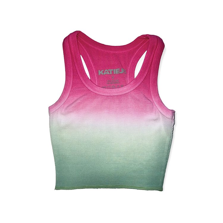 Katie J NYC KJ Livi Ribbed Crop Tank