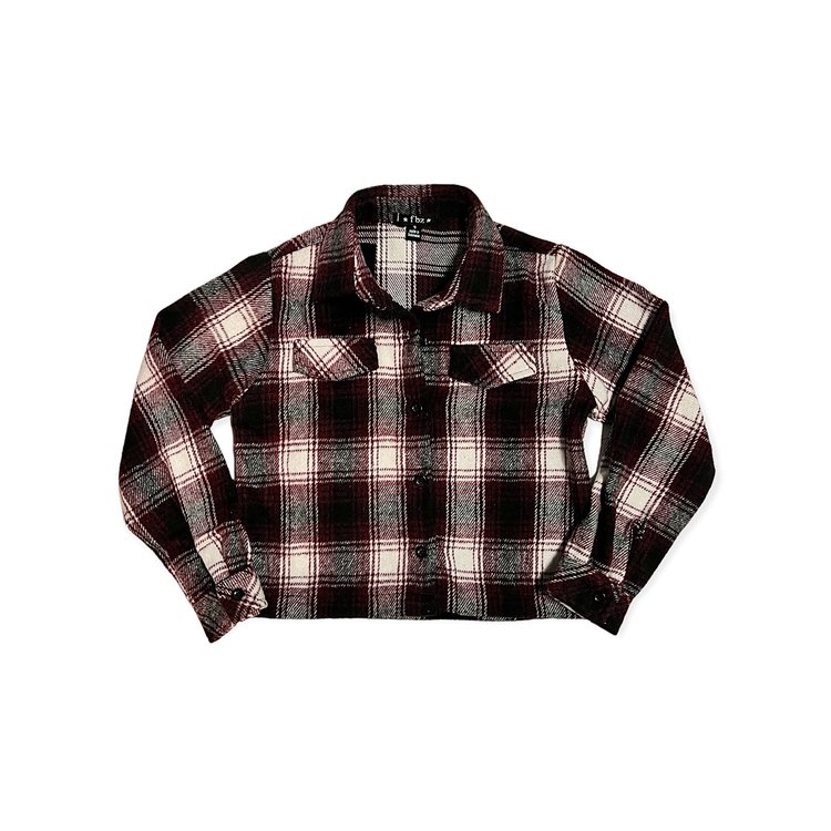 Flowers by Zoe FBZ Plaid Shacket