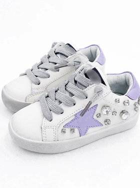 CALAKIDS XO XO Scattered Crystal Star Sneakers