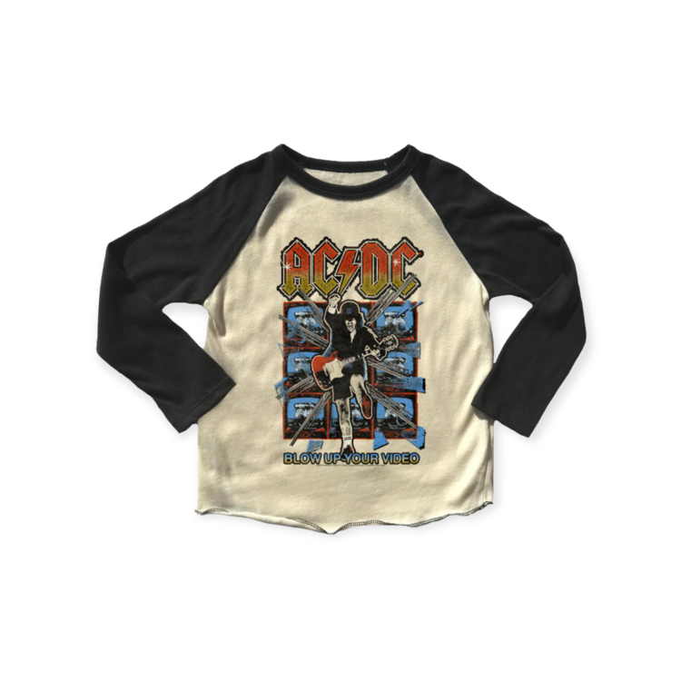 Rowdy Sprout ACDC Raglan Tee