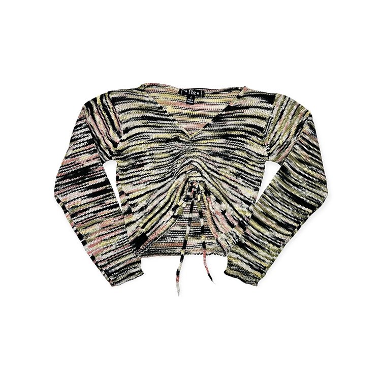 Flowers by Zoe FBZ Ruched Knit Sweater