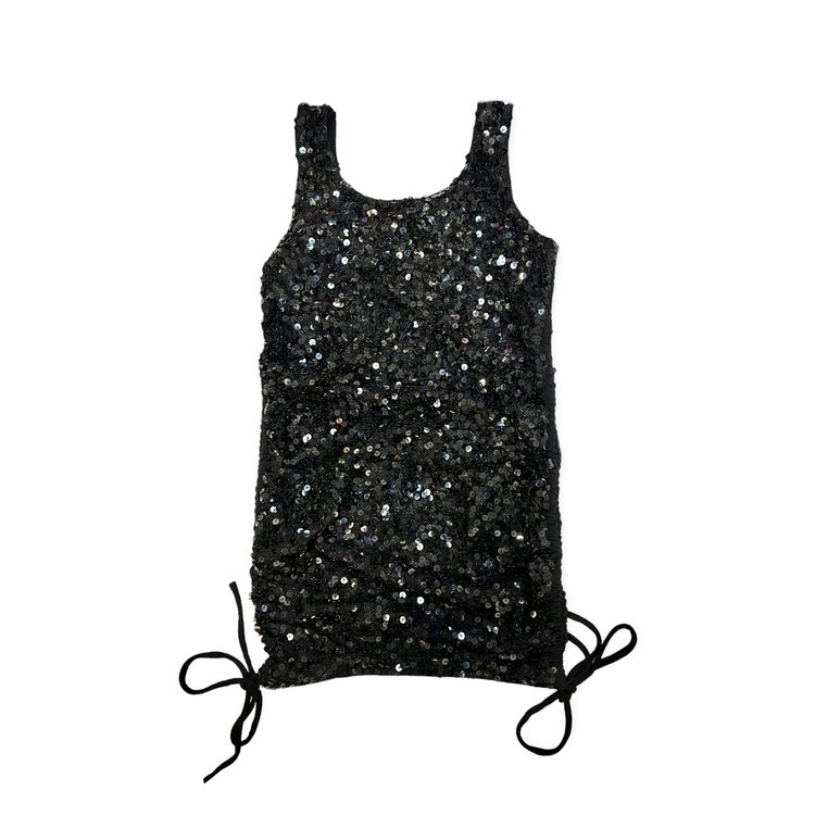 Flowers by Zoe FBZ Sequin Tank Ruched Dress