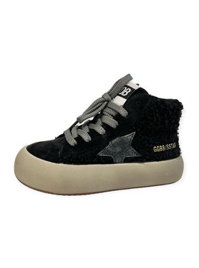 CALAKIDS XO Faux Sherpa High Top Star Sneaker