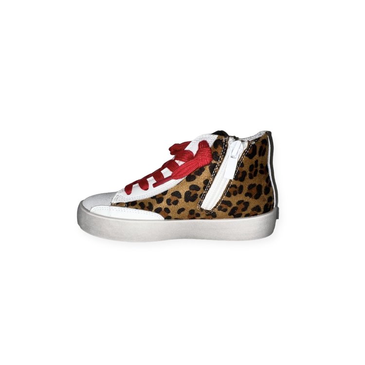CALAKIDS XO Leopard High Top Star Sneaker