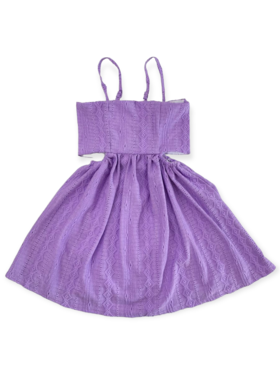 Little Mass/Tru Luv Cropped Back Cut-Out Dress