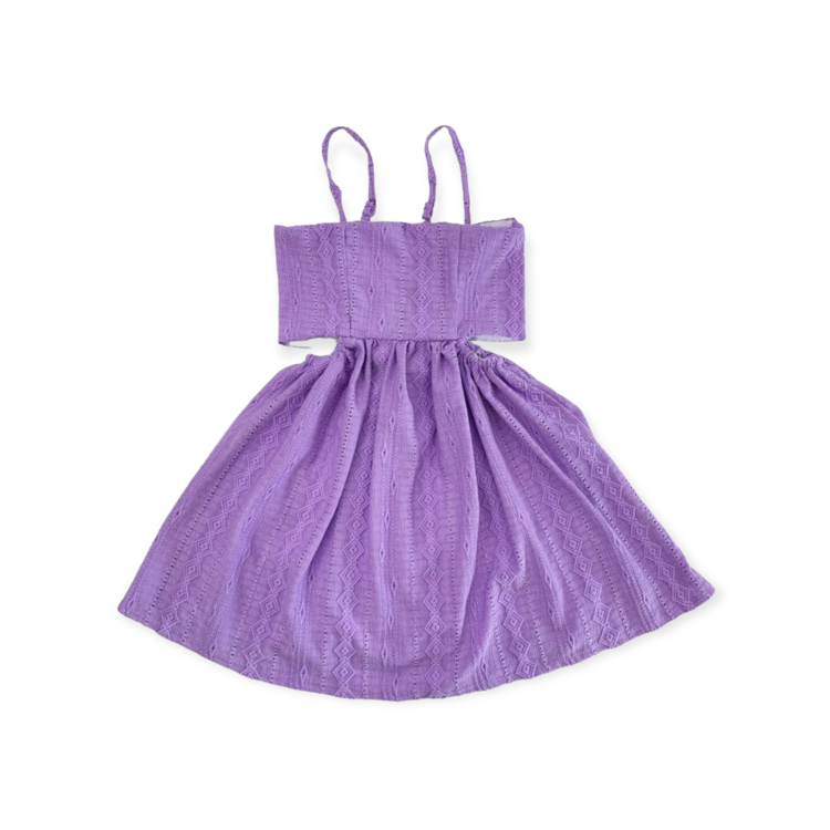 Little Mass/Tru Luv Cropped Back Cut-Out Dress