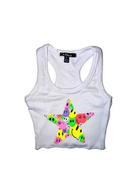 Flowers by Zoe Star Happy Faces Tank