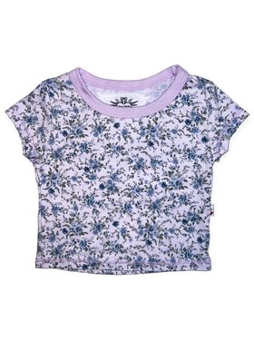 T2 Love Ditsy Floral Crop Tee