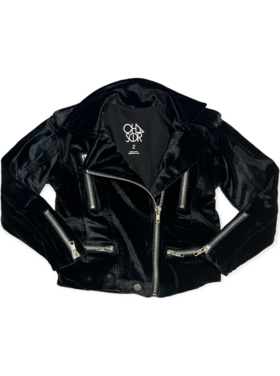 Chaser Stretch Velvet Moto Jacket