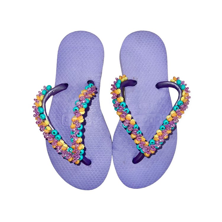 Planet Sea Mini Beads Flip Flops