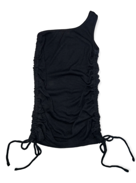 Flowers by Zoe One Shoulder Ribbed Dress