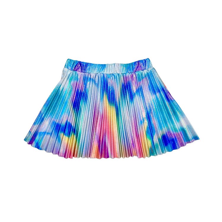 Little Mass/Tru Luv LM Watercolor Pleated Skirt