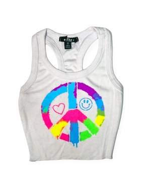 Flowers by Zoe Peace Heart Happy Tank