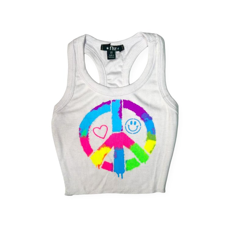 Flowers by Zoe Peace Heart Happy Tank