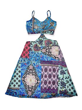 Flowers by Zoe Chiffon Patchwork Dress