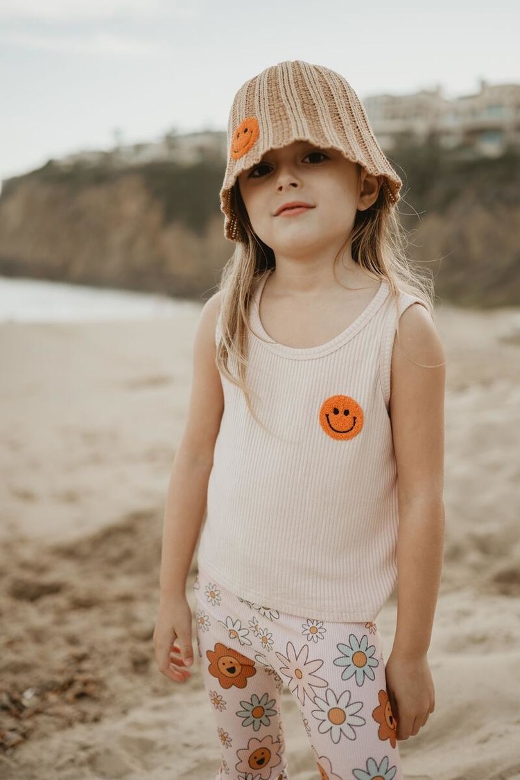 Petite Hailey Petite Hailey Happy Face Patch Tank Top