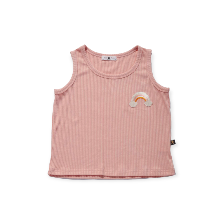 Petite Hailey Petite Hailey Rainbow Patch Tank Top
