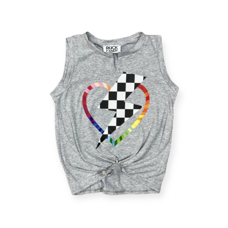 Rock Candy Checker Bolt Heart Tank