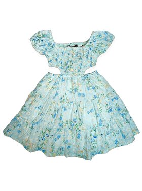 Flowers by Zoe Eyelet Floral Cut-Out Dress