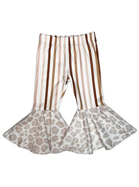 Rockin Royalty Charlotte Stripe Bell Bottom Leggings