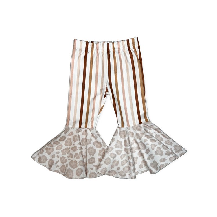 Rockin Royalty Charlotte Stripe Bell Bottom Leggings