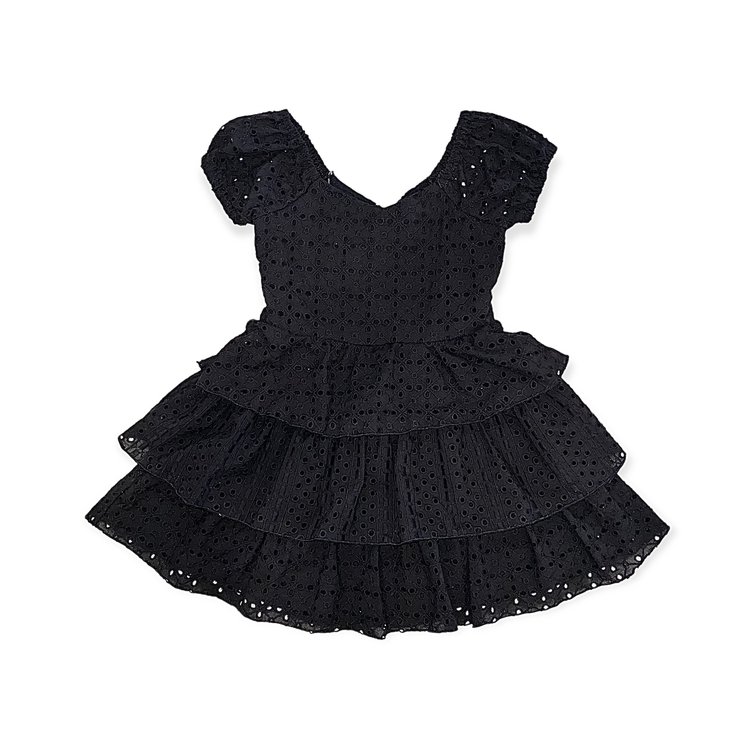 Flowers by Zoe Eyelet Ruffle Dress