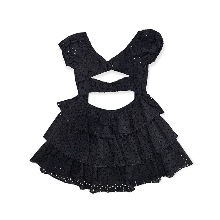 Flowers by Zoe Eyelet Ruffle Dress