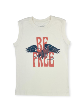 Tiny Whales Be Free Muscle Tee