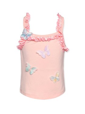 Sara Sara Butterfly Ruffle Tank