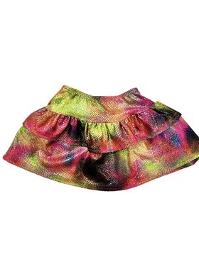 Dori Creations Neon Collage Lamè Skirt