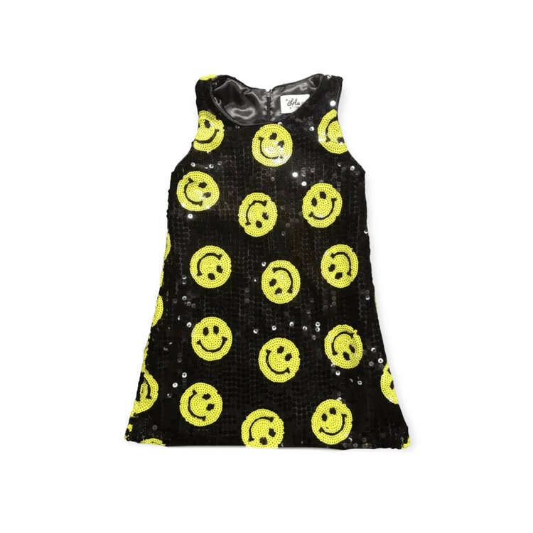Lola and the Boys Don't Worry Be Happy Sequin Dress