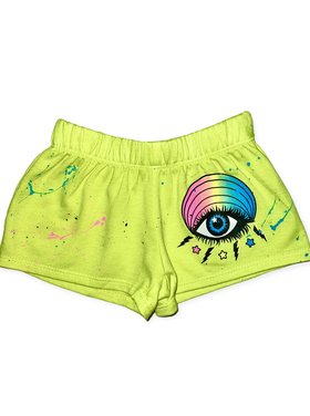 Firehouse Rainbow Eye Splattered Shorts