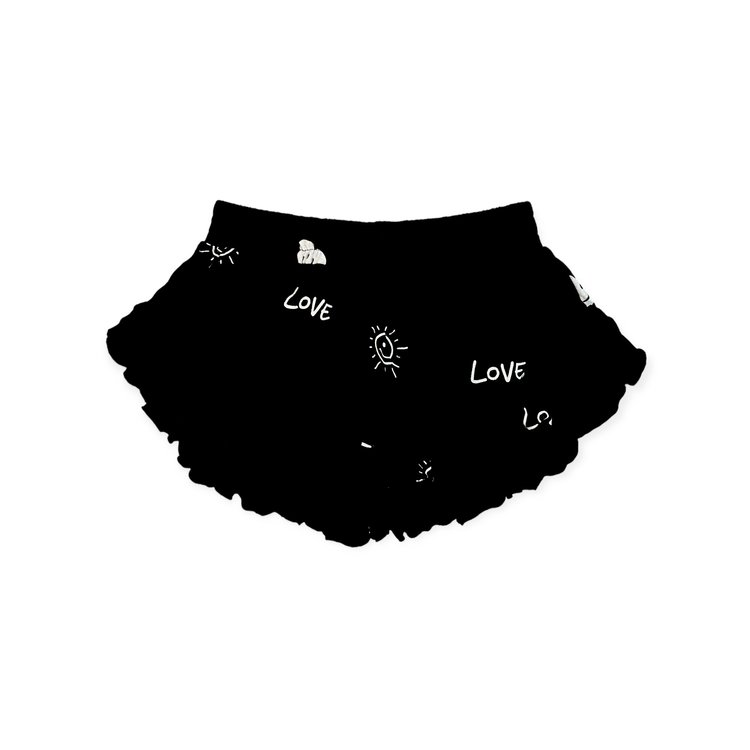 Flowers by Zoe Happy Face Icon Ruffle Shorts